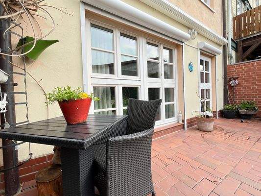 Die sonnige Südterasse