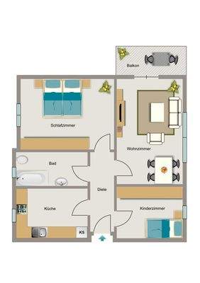 Grundriss beispielhaft