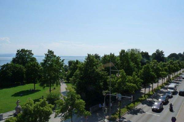 Blick zu Stadtpark/Richt. Bahnhof