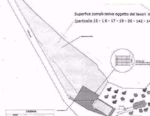 Grundstückplan Mühle Toskana