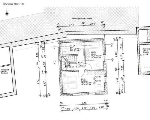 Grundriss Obergeschoss