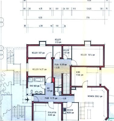 Grundriss 1. UG