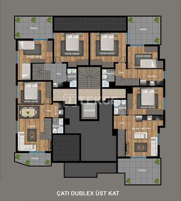 Apartments in a Complex near the Beach in Antalya Muratpaşa