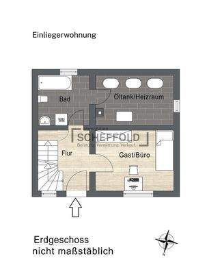 Grundriss Einliegerwohnung Erdgeschoss