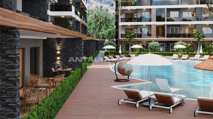 Elegant Flats in a Fully Equipped Complex in Alanya