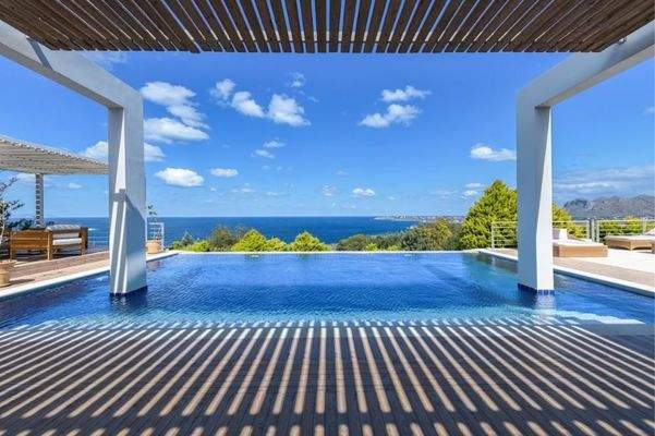 Kreta, Kalathas: Moderne mediterrane Villa mit atemberaubendem Meerblick zu verkaufen