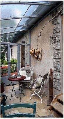 der Wintergarten vor der Küche