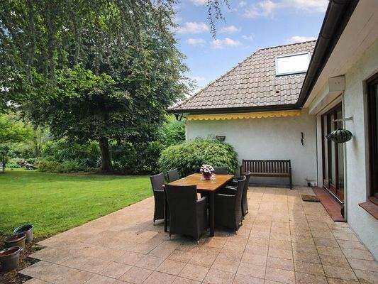 Sitzecke auf der Terrasse