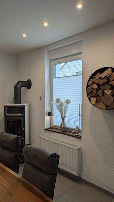 Essbereich mit Kamin