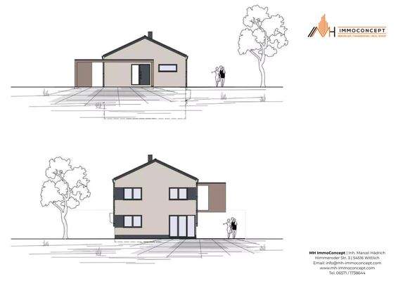 Ansicht Vorder- und Rückseite