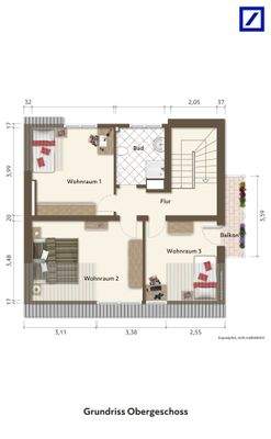 Grundriss Obergeschoss