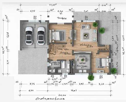 Erdgeschoss  Rendering