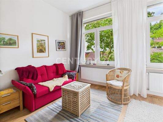 Sitzbereich im Schlafzimmer