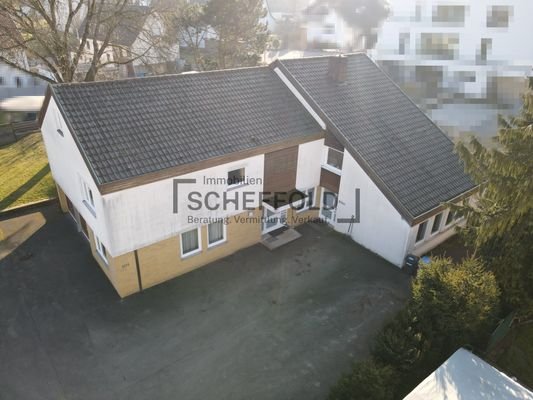 Luftbildaufnahme Hauseingang