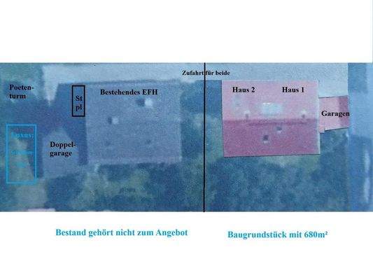 Planung (rot) + Bestand (grau)