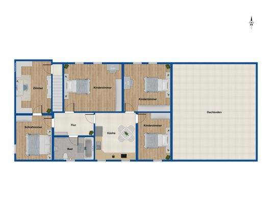 Grundriss - Dachgeschoss