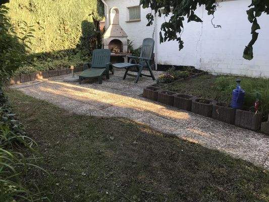 Außenkamin im Garten