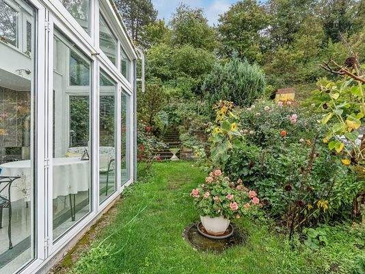 Garten an der Westseite