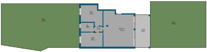 Grundriss mit Garten