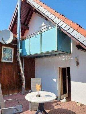 Außenansicht Schlafzimmerbalkon 