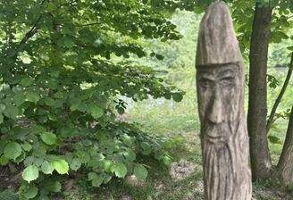 Zaun an der Gemeinschaftsfläch