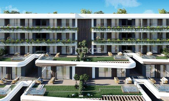 Sea-View Flats with Private Garden Terraces in Çeşme