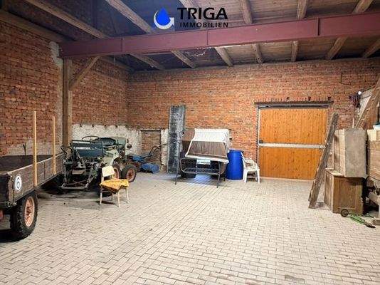 Blick in die Scheune 