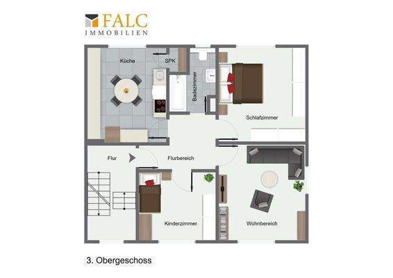 Grundriss 3. Obergeschoss 