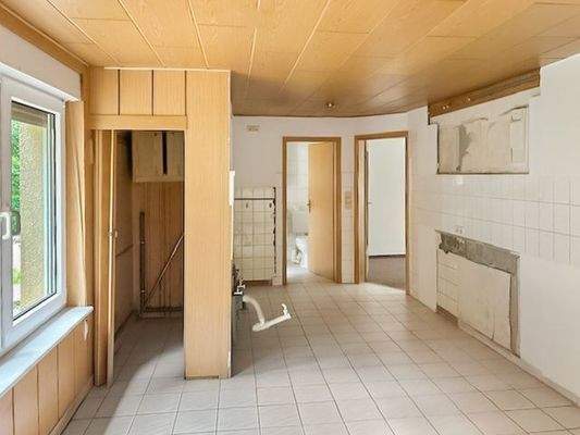 Küche und Wohnbereich