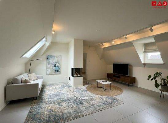 Möblierungsvorschlag Dachgeschoss KI generiert