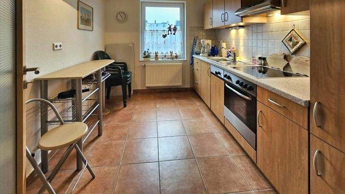 8 m² große Küche: West-Fenster