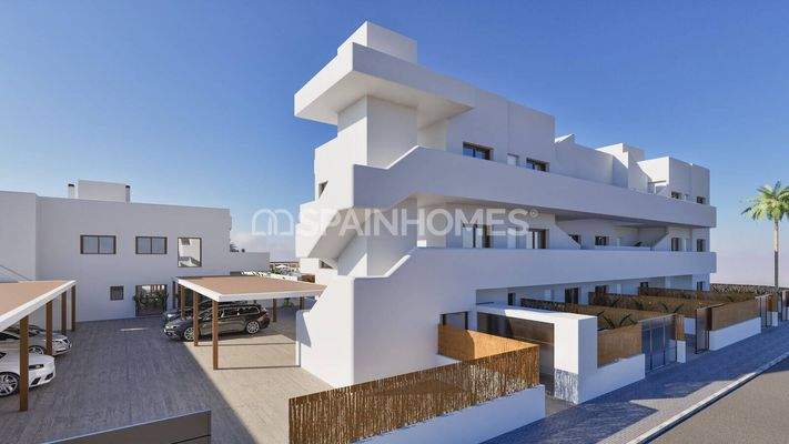 Stylish Golf Apartments in a Complex with Pool in Los Alcázares
