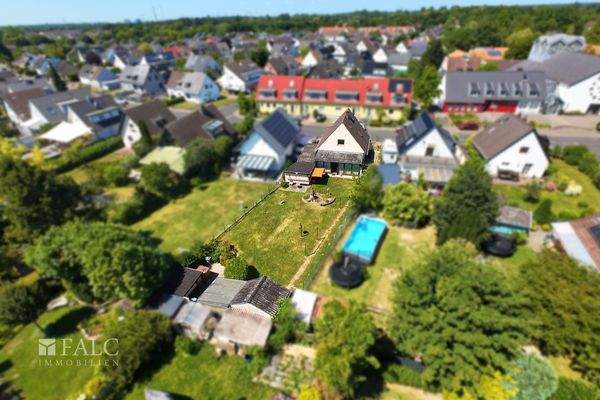 Gartenansicht aus der Luft