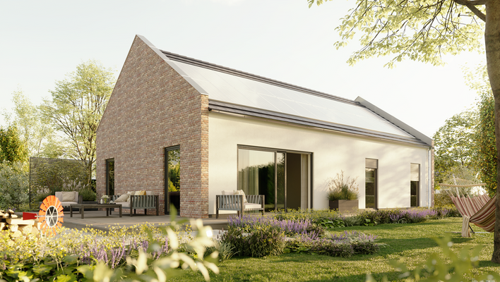 Bungalow 100 englischer Giebel