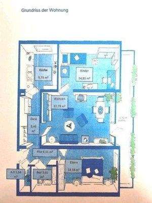 Grundriss der Wohnung