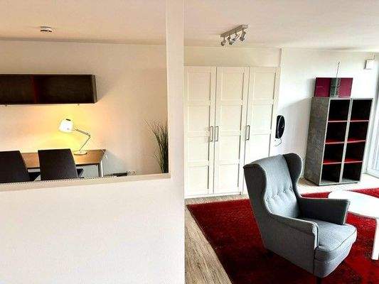 Wohnbereich mit Kleiderschrank