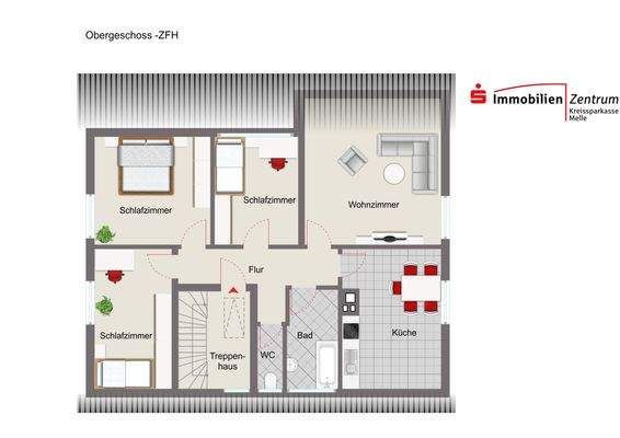 Grundriss Obergeschoss-ZFH