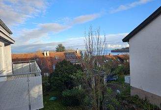 Sicht vom Balkon zur Mainau