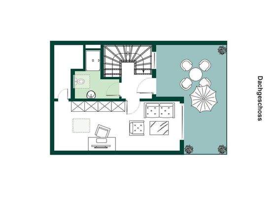 Grundriss Daschgeschoss.