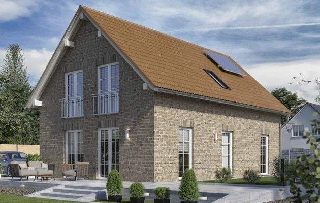 Gartenansicht Klinker