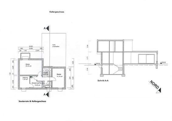 Grundriss Souterrain 