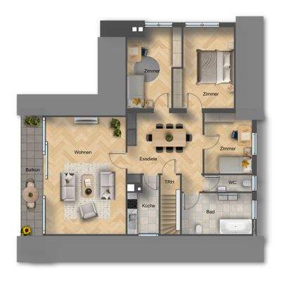 Haus Obermichelbach - Grundriss OG