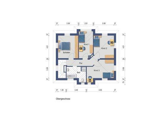 Grundriss Obergeschoss