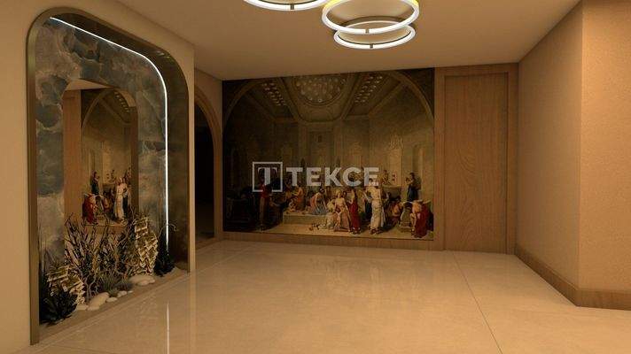 Sea and City-View Flats in a Project in Alanya Mahmutlar