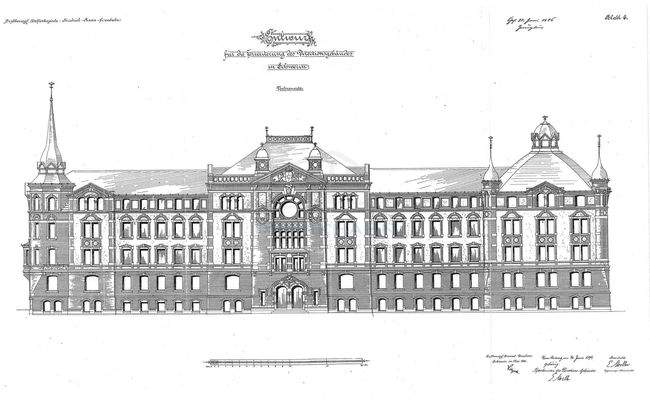 alte Zeichnung Frontansicht 