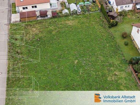 Drohnenaufnahme Grundstück