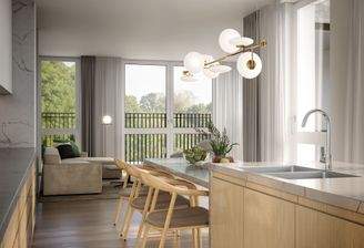 Beispiel Wohnraum Küche