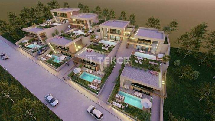 Detached Villas with Private Pools Intertwined with Nature in Urla