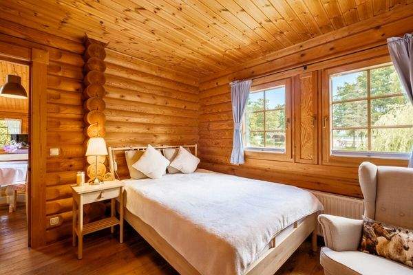 Schlafzimmer mit Blick zu den Pferden