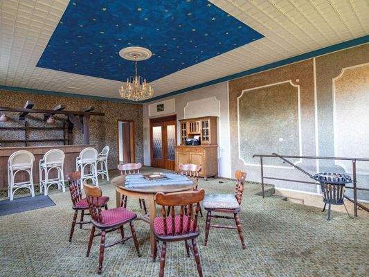 Blick aus dem Hobbyraum